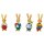 Osterhasenfiguren 9cm Set (4Stück)