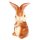 Osterhase braun glasiert 21 x 10 x 11,5 cm