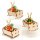 Osterthasen Wiege mit Hasenfigur "Tommy" 9 x 6,5 x 7,5cm 3er Set