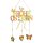 Türschild Anhänger "Frohe Ostern" Fensterschmuck braun/bunt 40*26cm