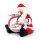 LED Schneekugel Glitzerkugel Weihnachtsmann mit Wichtel und Wunschliste Weihnachten