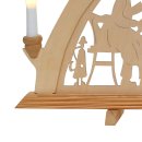 Wichtelstube-Kollektion Holz Schwibbogen Lichterbogen Bergleute in Seiffen XL 58cm Schwippbogen Weihnachten Weihnachtsbogen Schwibbogen Weihnachten 7 Kerzen 230V Anschluss