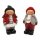 Wichtelstube-Kollektion Deko Figuren Set 20cm (2 Stück) Winterkinder Junge + Mädchen Weihnachtsfigur Keramikfigur Weihnachten