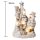 Wichtelstube-Kollektion 31cm Dekofigur  Winterkinder mit Schneemann LED beleuchtet Weihnachtdeko innen weiß