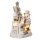 Wichtelstube-Kollektion 31cm Dekofigur  Winterkinder mit Schneemann LED beleuchtet Weihnachtdeko innen weiß