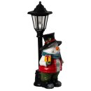Wichtelstube-Kollektion XL 43cm Solarfigur Solarlaterne Schneemann Weihnachtsdeko amerikanisch outdoor